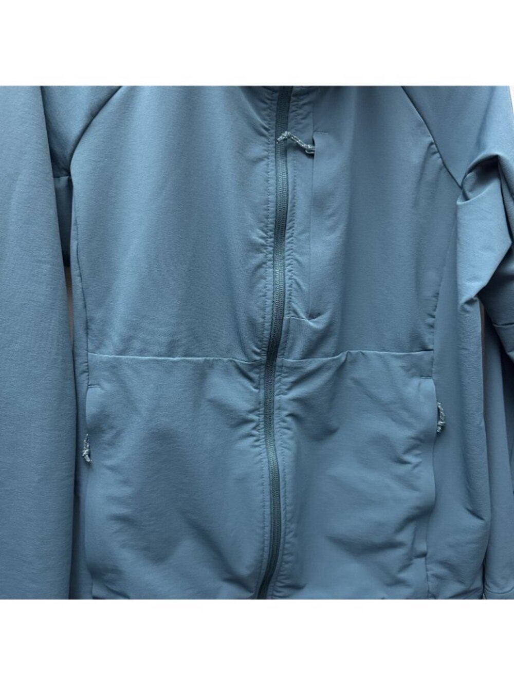 Kirkland Signature Women’s Softshell Jacket Hooded Teal Full Zip Small - Picture 4 of 11